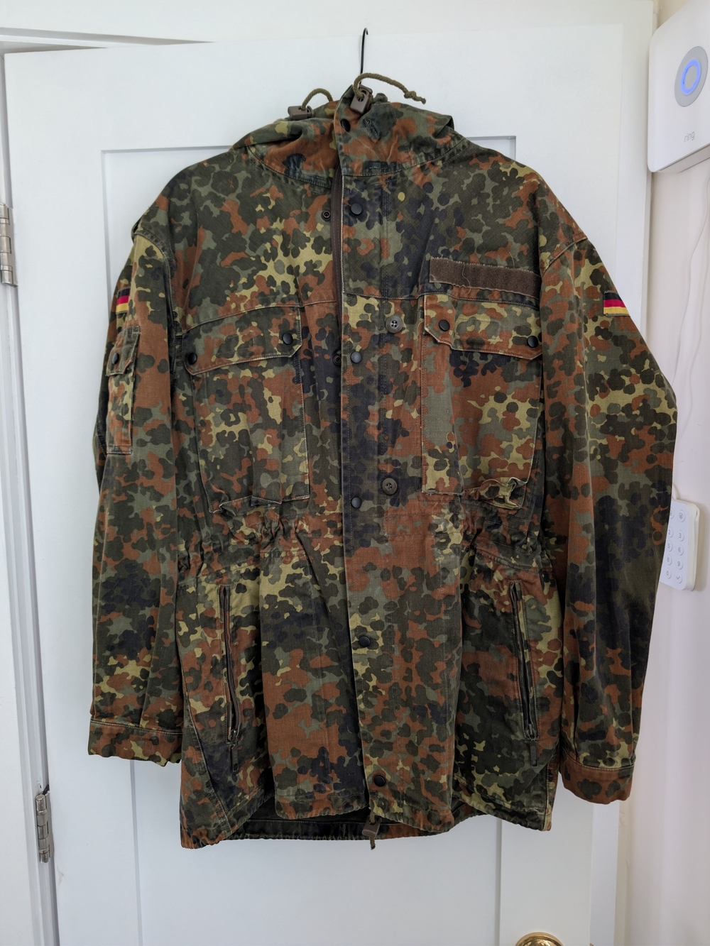 Men's Camouflage Field Jacket - Green/Brown Camo